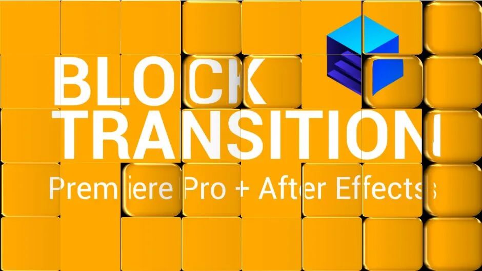 AE/PR 终于有了！这款GPU加速的3D转场插件Block Transition中文汉化版