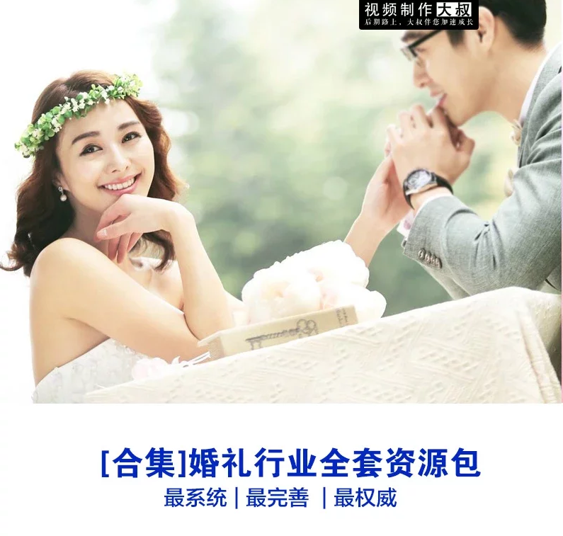 [合集]婚礼行业全套资源包，快速出片的不二之选！