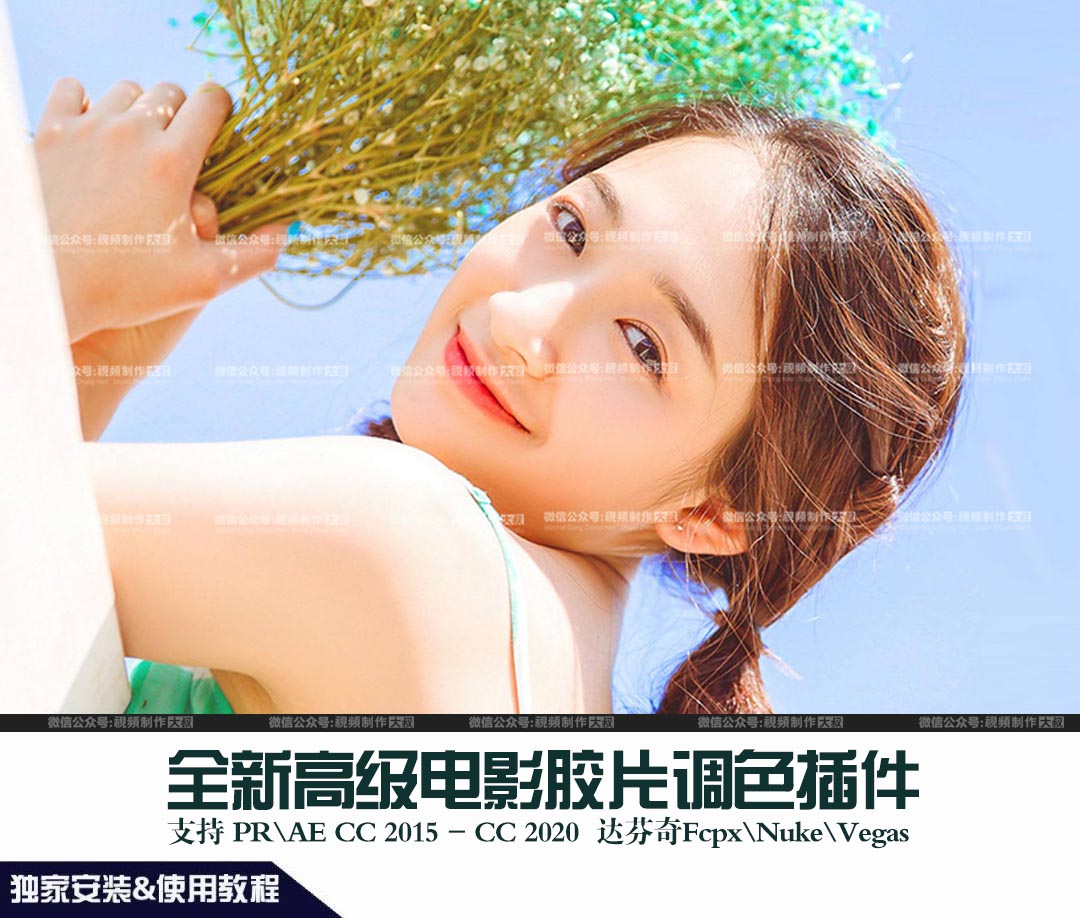 2020全新pr\AE高级胶片视频调色插件,让您的作品更具电影质感！
