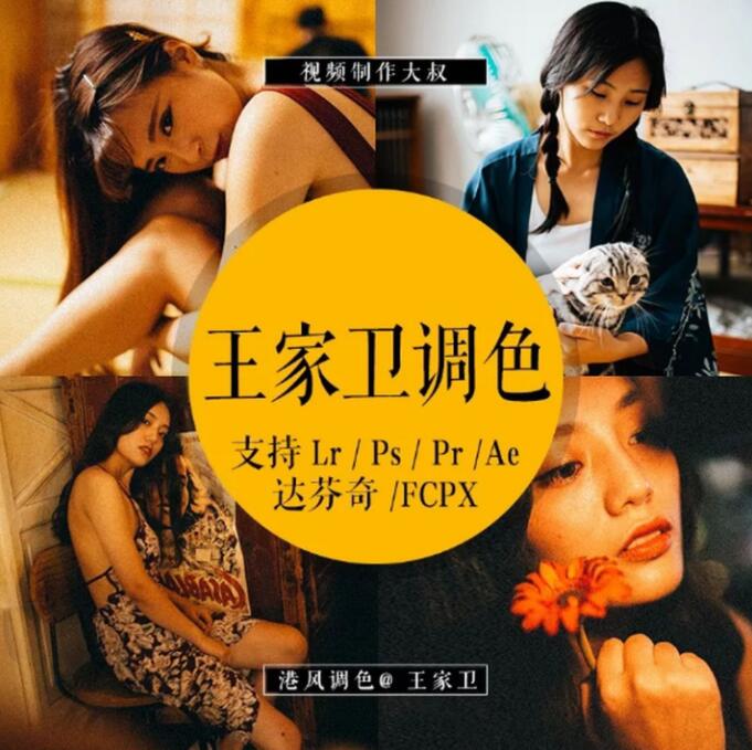 王家卫港风调色滤镜预设安装使用视频教程！