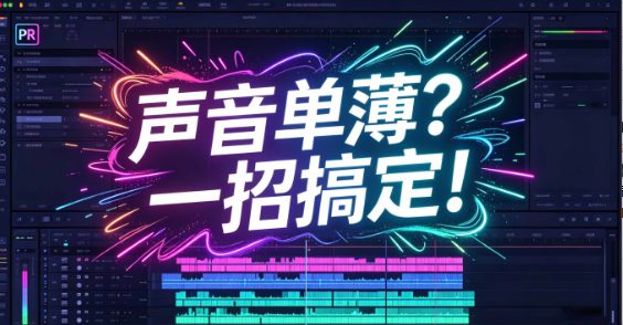 录音效果差，Pr来拯救你！一键把口播声音变浑厚！